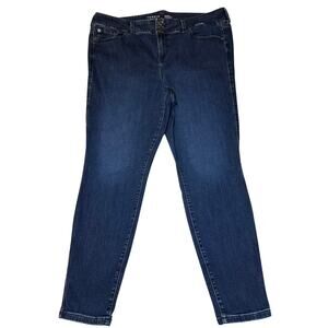 Torrid Feel the Fit Super Soft Womens Jeggings Plus Size 22R Blue Denim Stretch